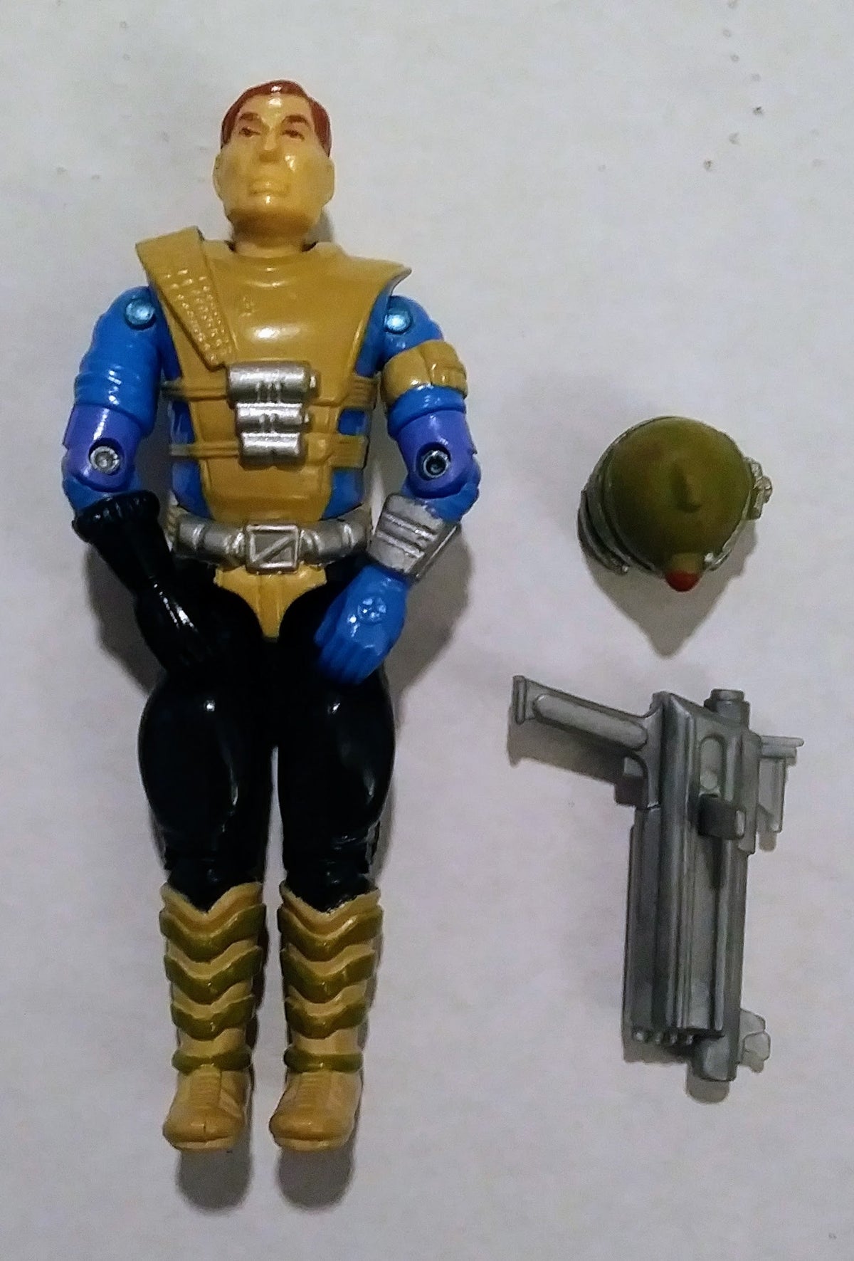 Knockdown G.I. Joe Action Figure (1987, Loose with Cards)