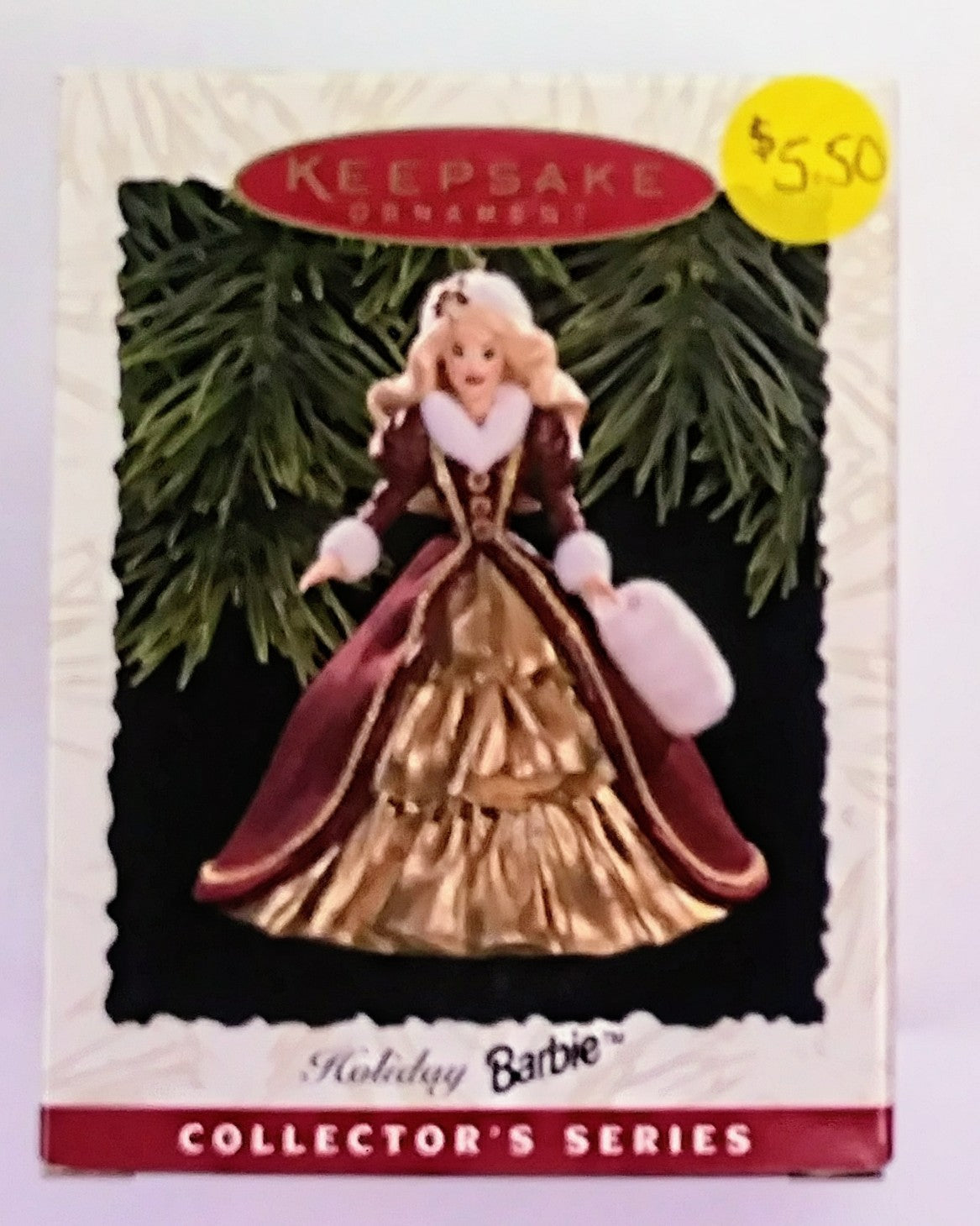 Hallmark Holiday Barbie 1996 Keepsake Ornament
