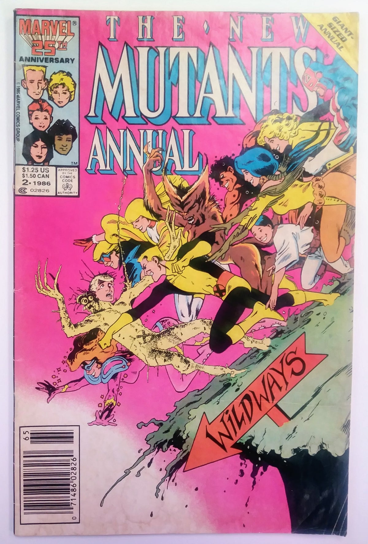 New Mutants Annual #2 - First Psylocke - Water Damage