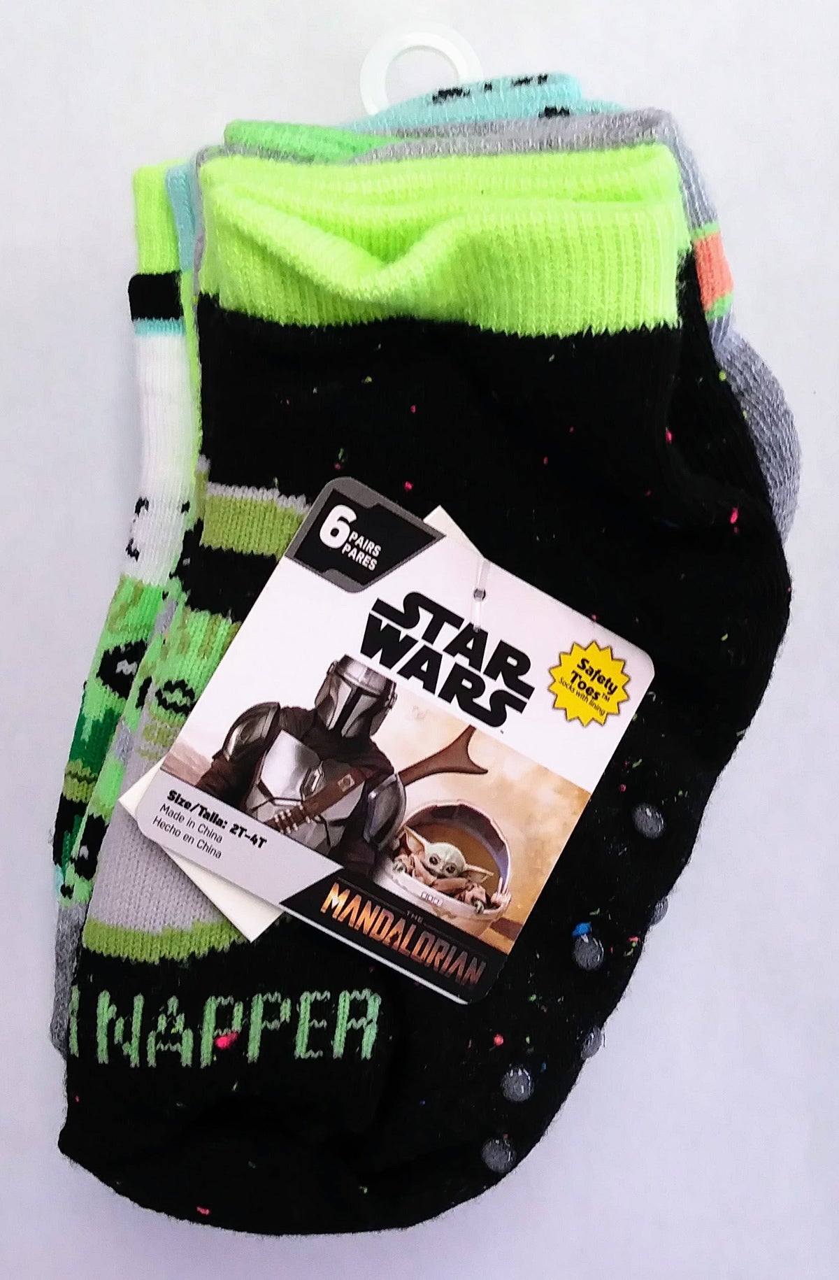 The Mandalorian Safety-Toe Socks - 6 Pairs - Size 2T-4T