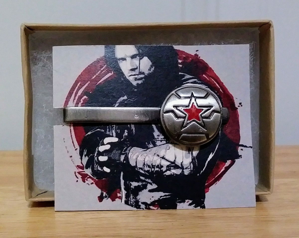 Winter Soldier Tie Clip with Box