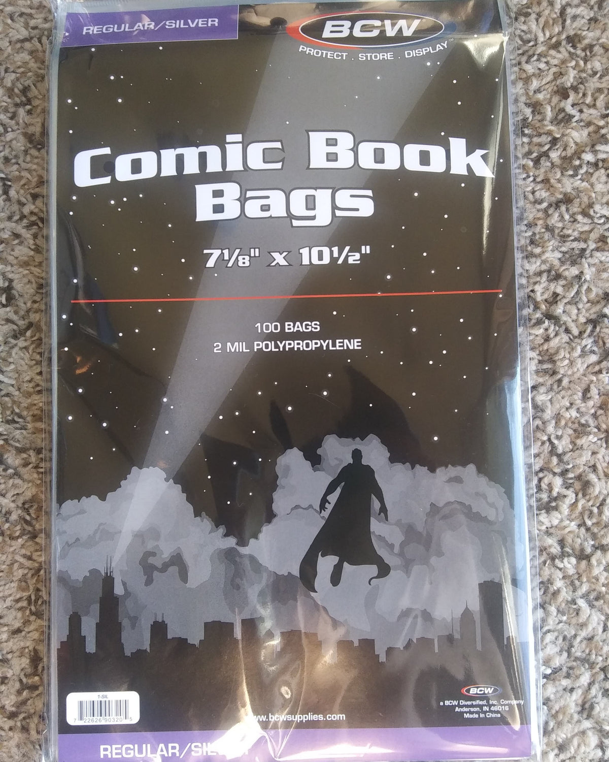 BCW Silver Age Comic Book Bags, 100 Count