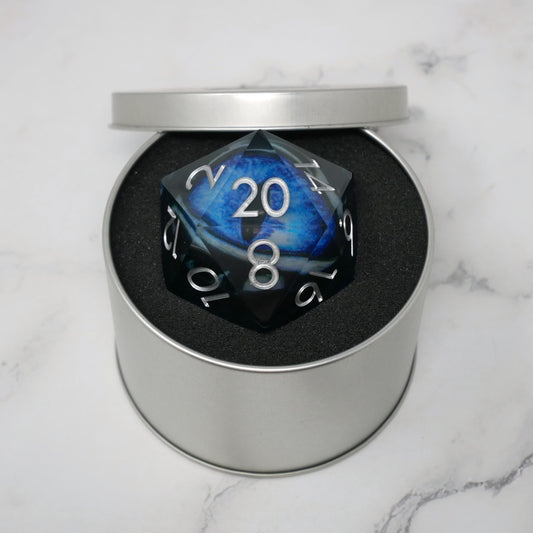 Blue Slaadi's Eye Giant D20