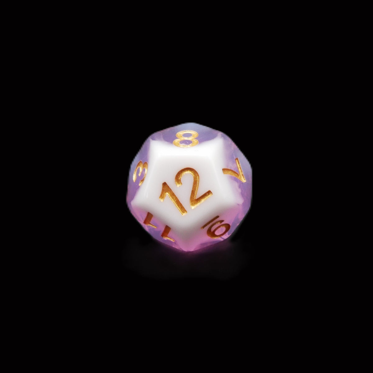 Creamsicle of Doom - 7 Piece DnD Dice Set | Acrylic RPG Gaming Dice — by D20 Collective