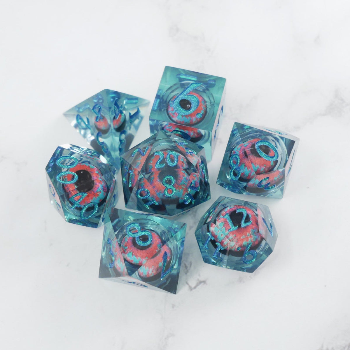 Cthulhu's Eye 7-Piece RPG Dice Set