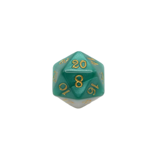 Two-Faced Iguana - 7 Piece DnD Dice Set | Acrylic RPG Gaming Dice