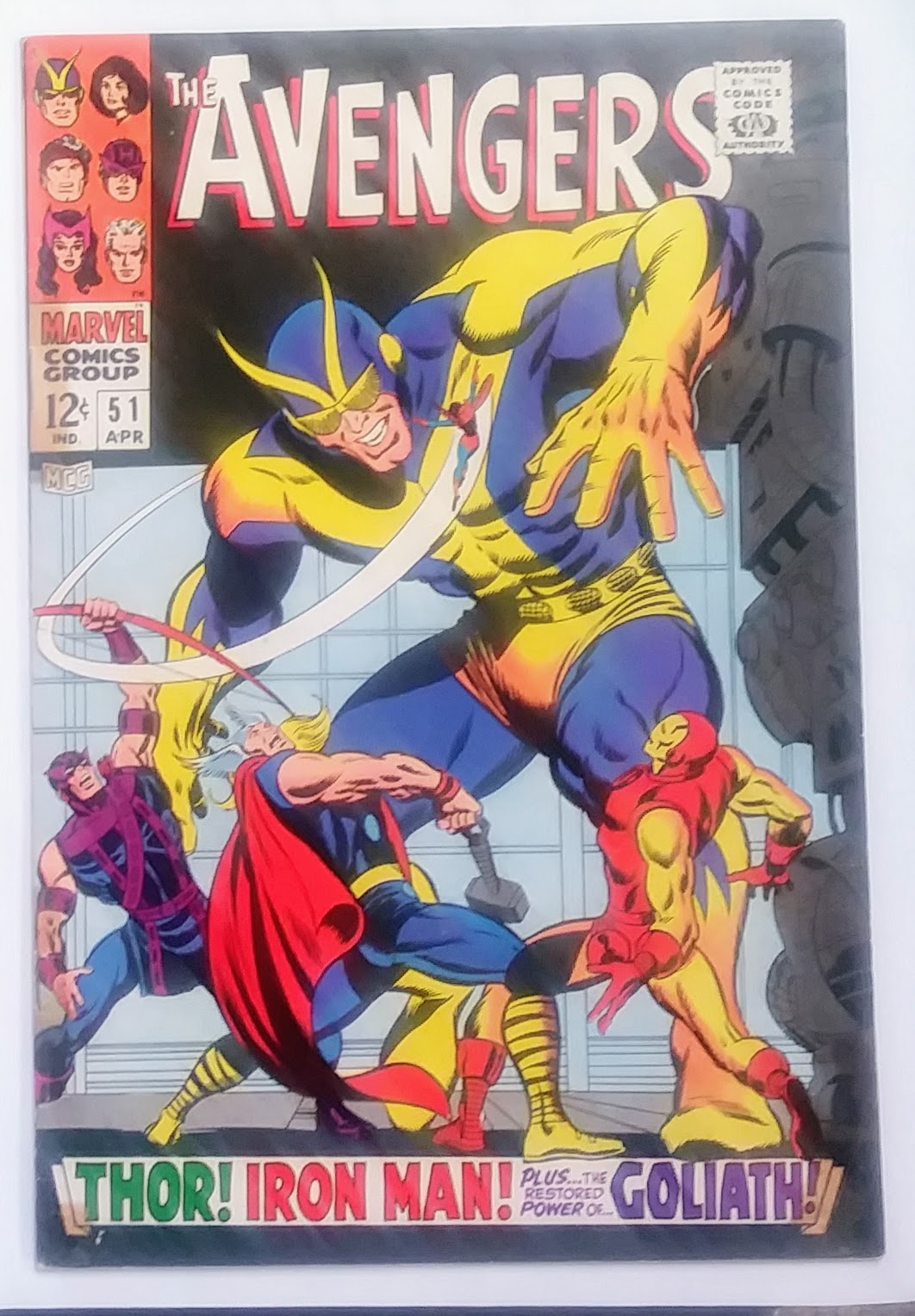 Avengers #51, Marvel Comics (April 1968, GD+)
