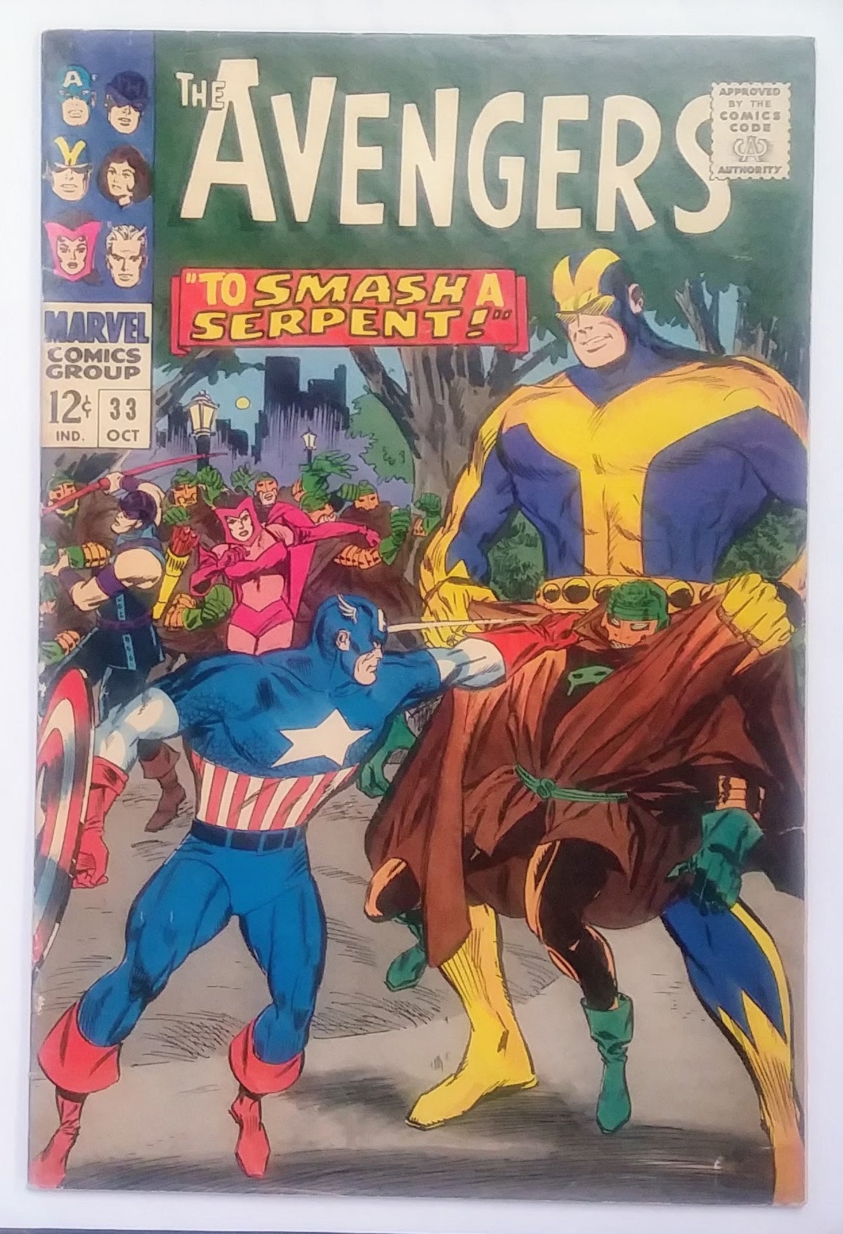 Avengers #33, Marvel Comics (October 1966, GD+)