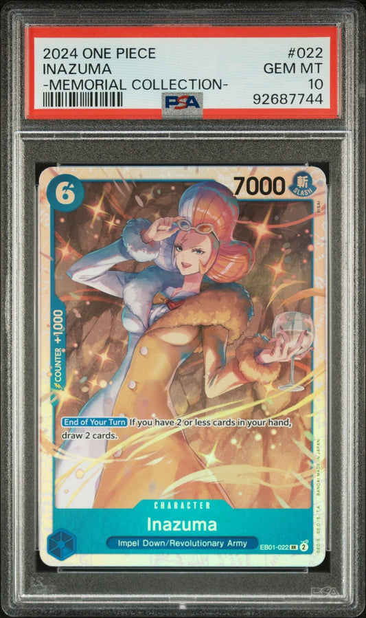 2024 One Piece Inazuma #EB01-022 PSA 10 Trading Card