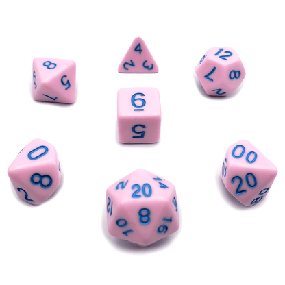 Cotton Candy - 7 Piece DnD Dice Set | Acrylic RPG Gaming Dice — by D20 Collective