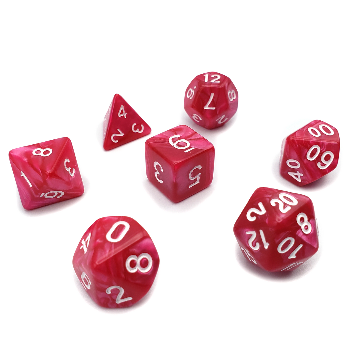 Rose Garden 7-Piece RPG Dice Set