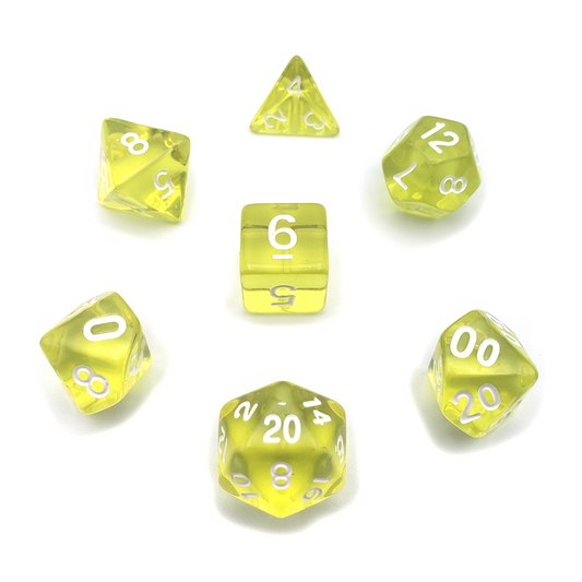 Boon of the Celestial - 7 Piece DnD Dice Set | Acrylic RPG Gaming Dice