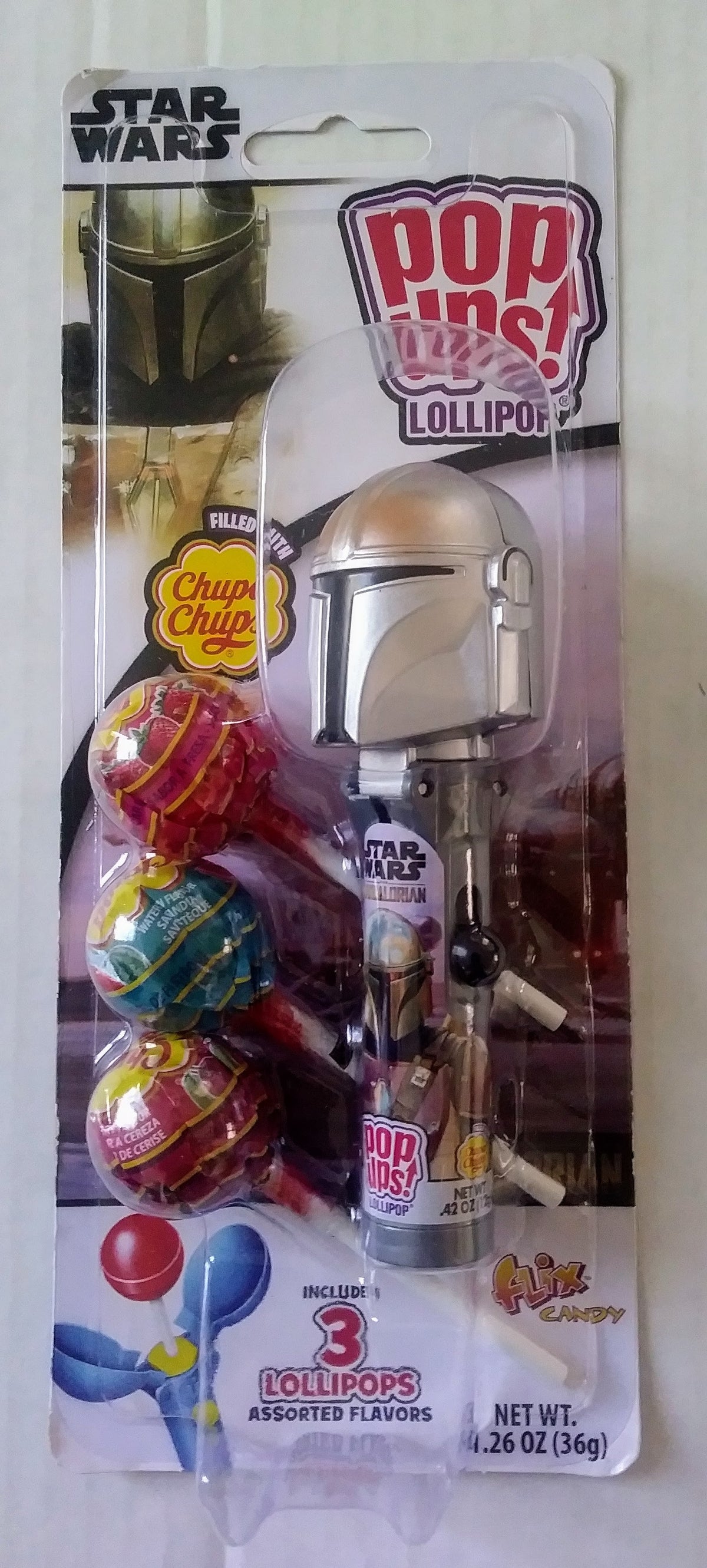 The Mandalorian Star Wars Flix Candy Pop-Ups (3 Lollipops)