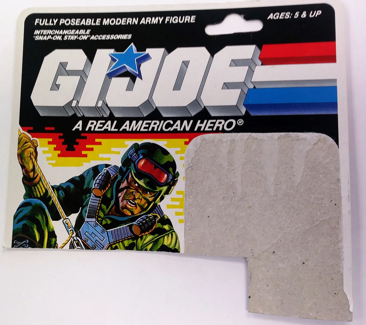 G.I. Joe Hit & Run Original Figure Card