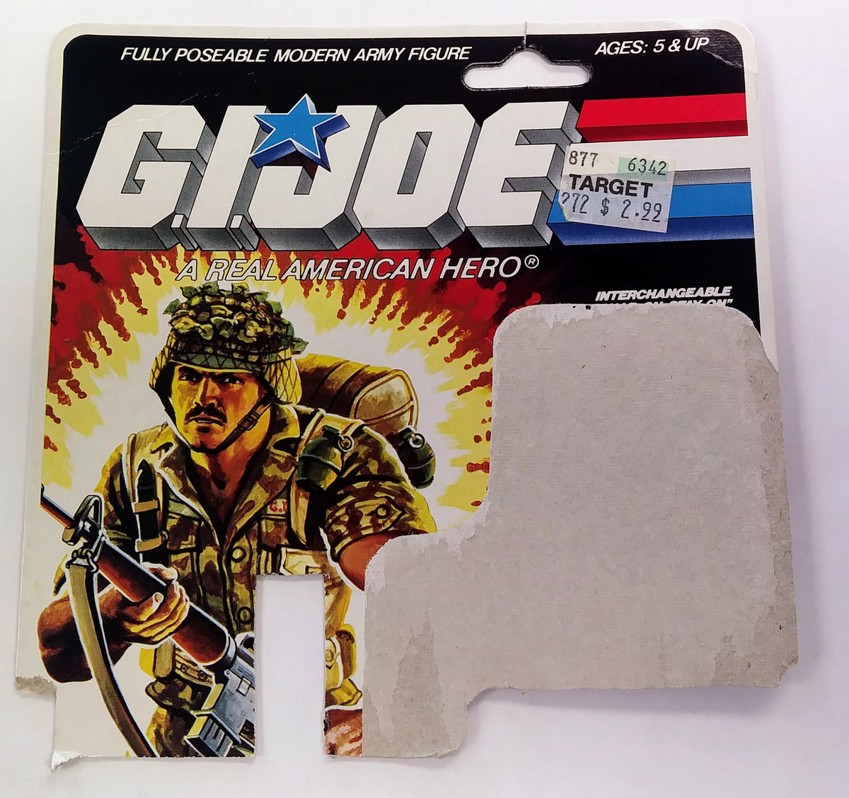 G.I. Joe Footloose Original Figure Card