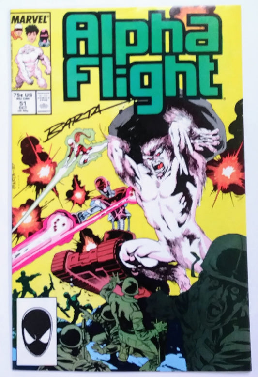 Marvel Comics: Alpha Flight #51 (Signed)