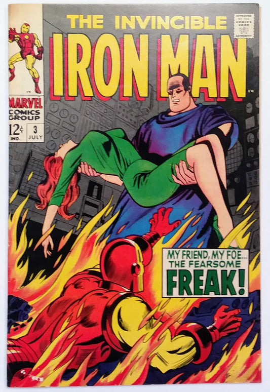 Iron Man #3, Marvel Comics (July 1968, VG)