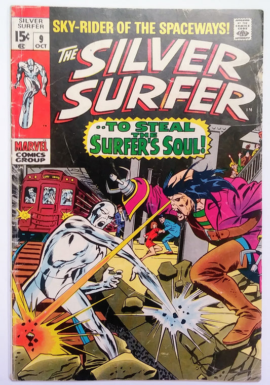 Silver Surfer #9, Marvel Comics (October 1969, VG-)