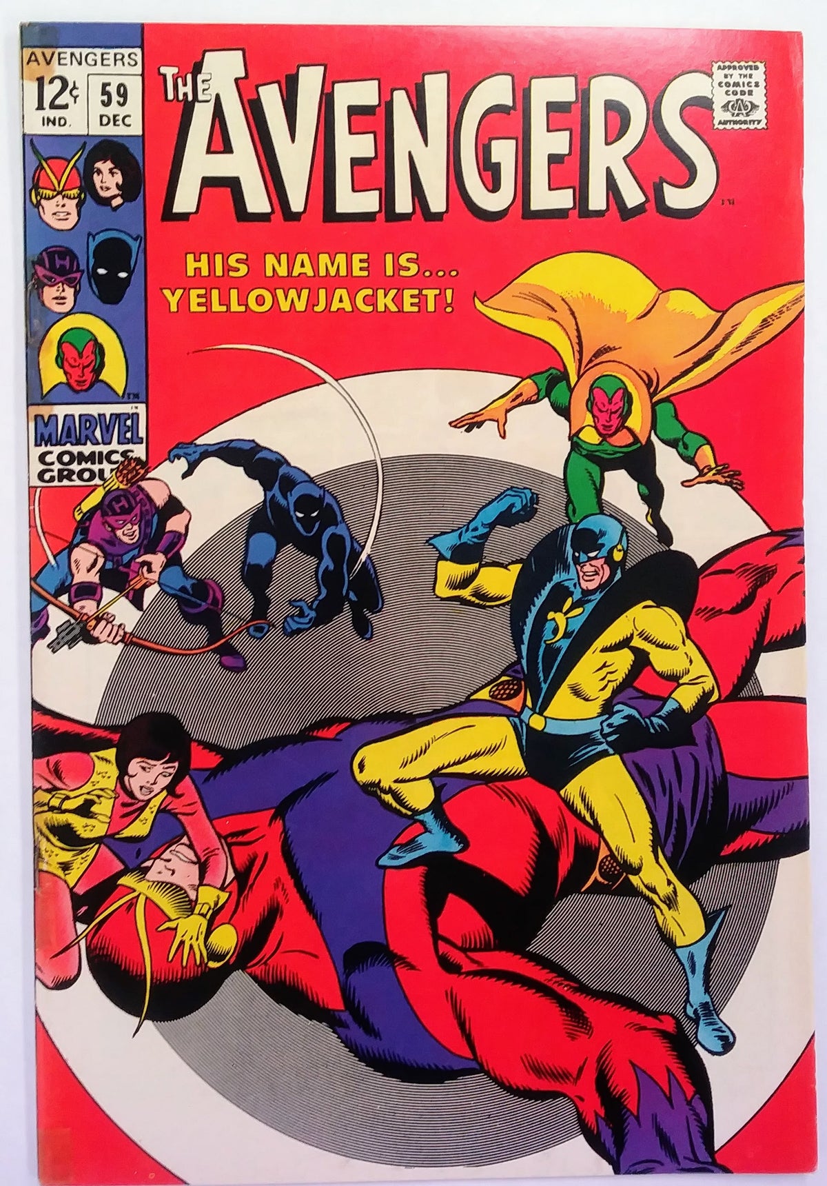 Avengers #59, Marvel Comics (December 1968, GD+)