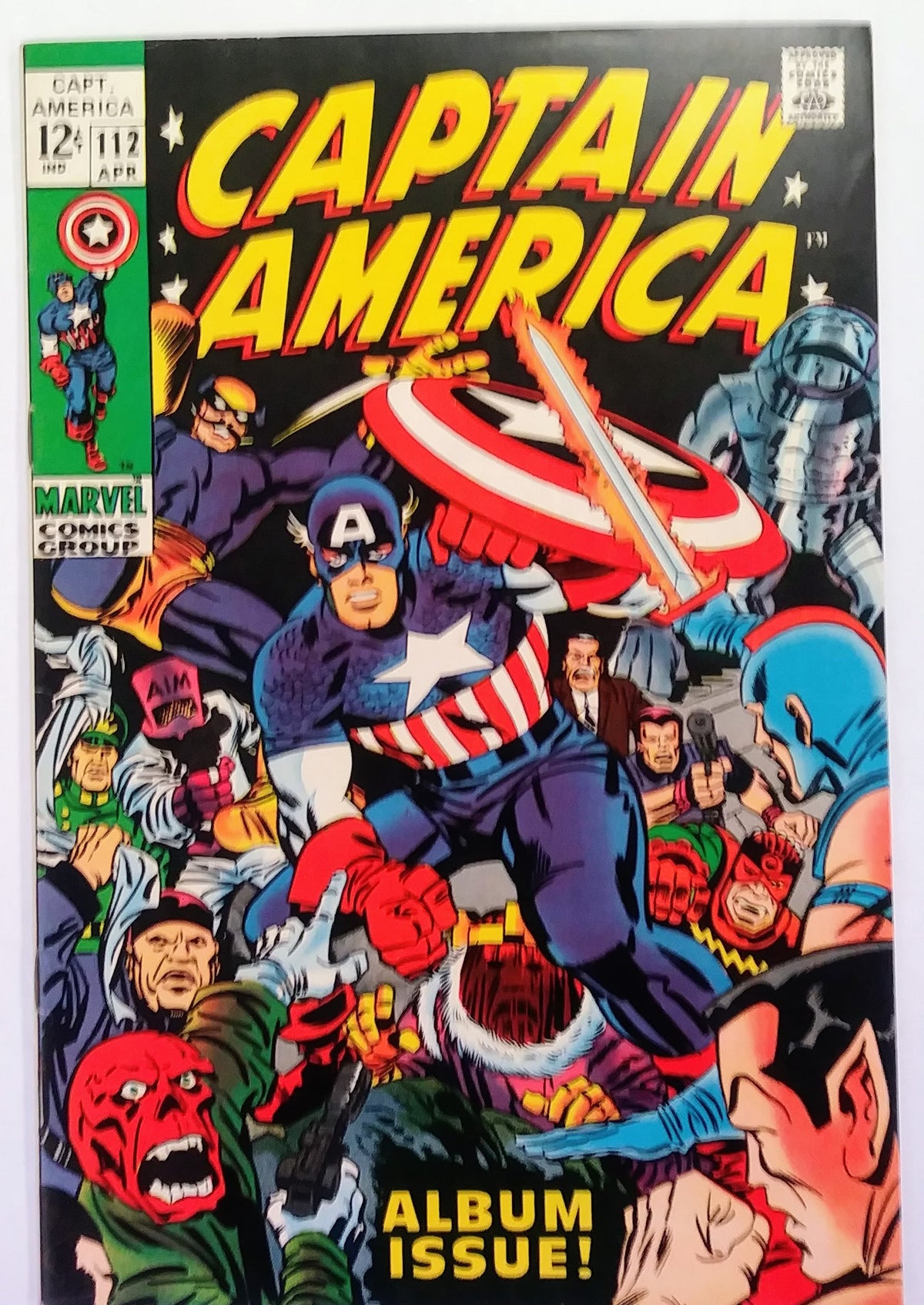 Captain America #112, Marvel Comics (April 1969, F/VF)