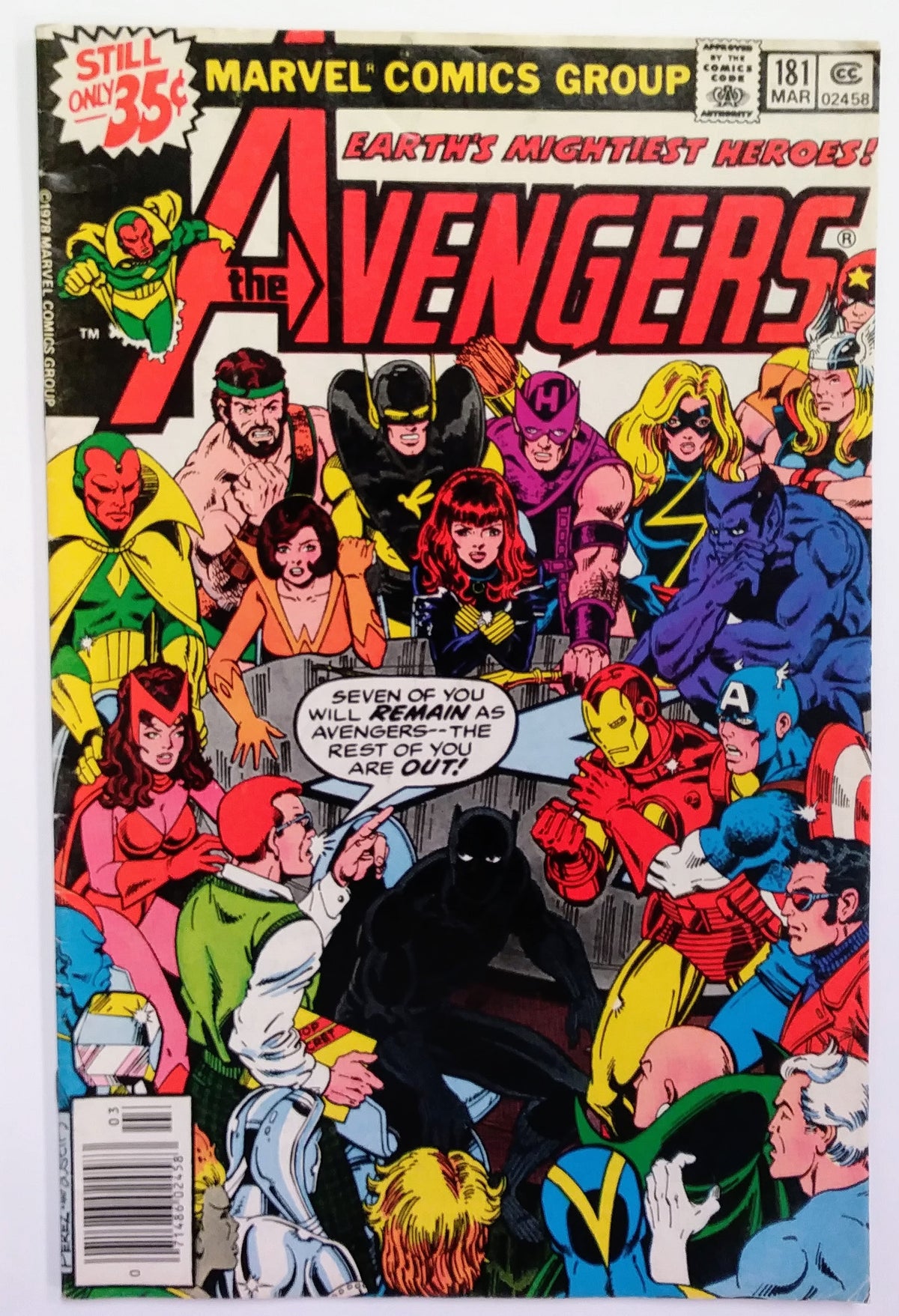 Avengers #181 - First Appearance of Scott Lang