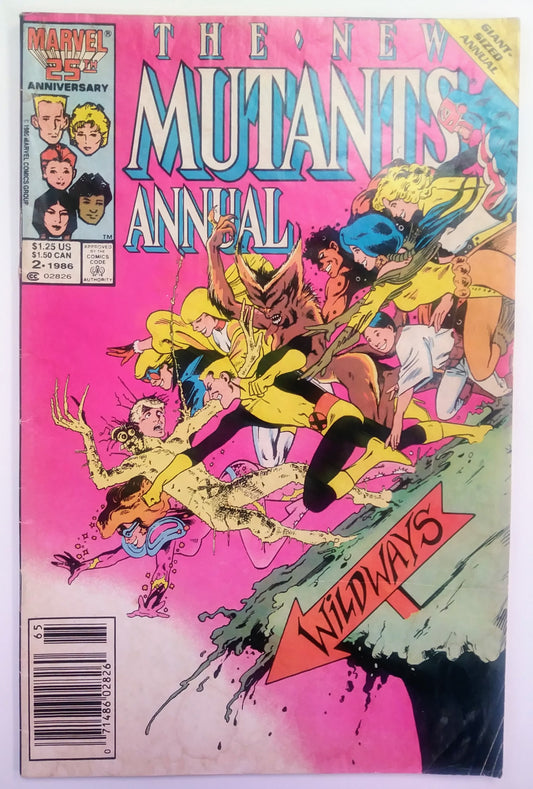 New Mutants Annual #2 - First Psylocke - Water Damage
