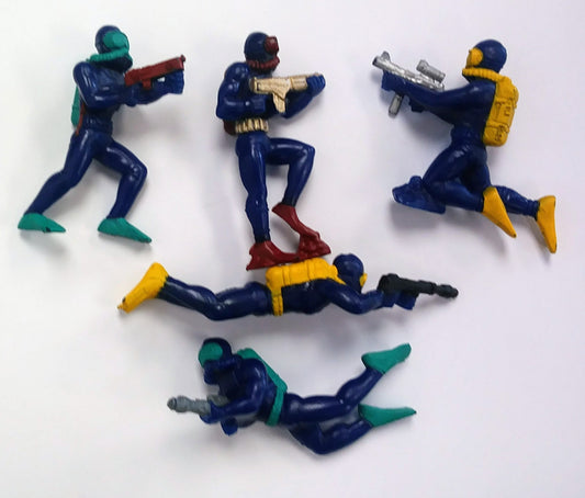 GUTS Scuba Action Figure Set - 5 Figures - 1987