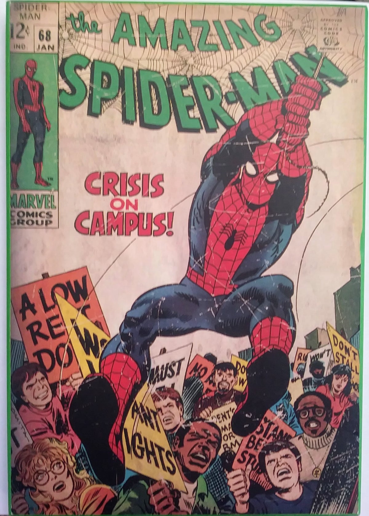 Amazing Spider-Man #68 Cover Wall Plaque - 7 x 10 in.