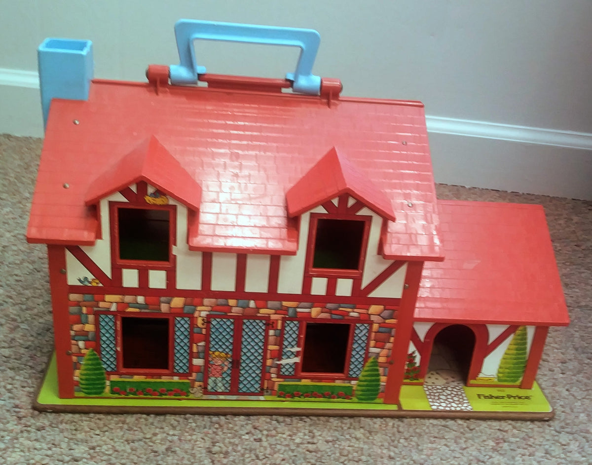 Fisher-Price Little People Tudor House Playset - 1986 - Incomplete