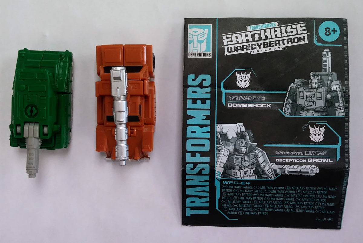 Transformers Micromasters figure set - Decepticons Bombshock and Growl (Earthrise)