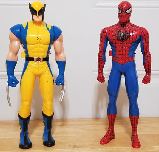 Spider-Man & Wolverine Walkie-Talkie Toy Set (Paint Scuffs)