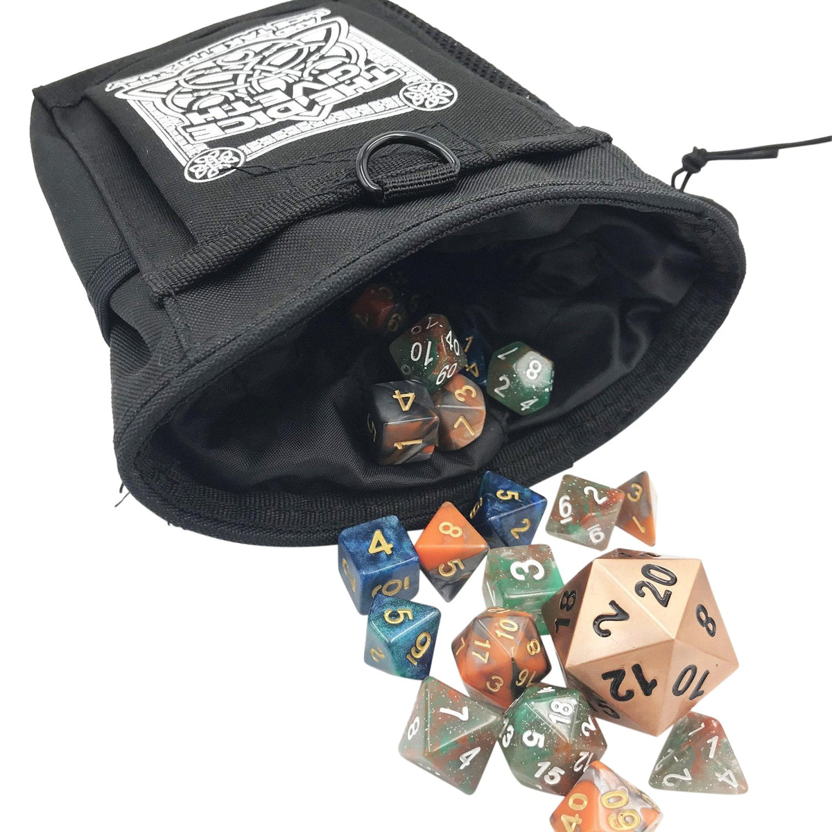 Dice Giveth and Taketh Deluxe Dice Bag — by D20 Collective
