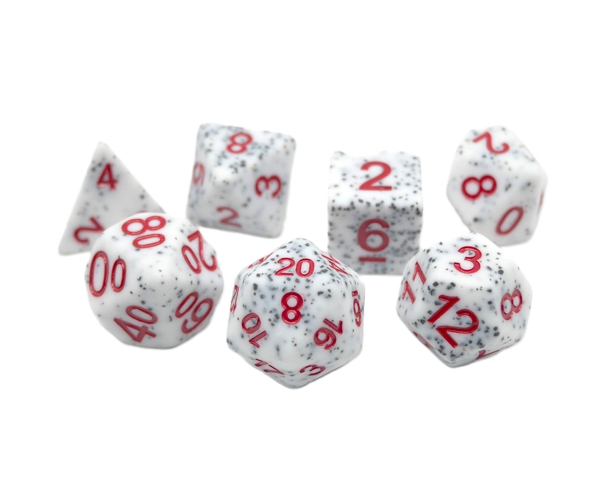 Alabaster Malphite 7-Piece RPG Dice Set