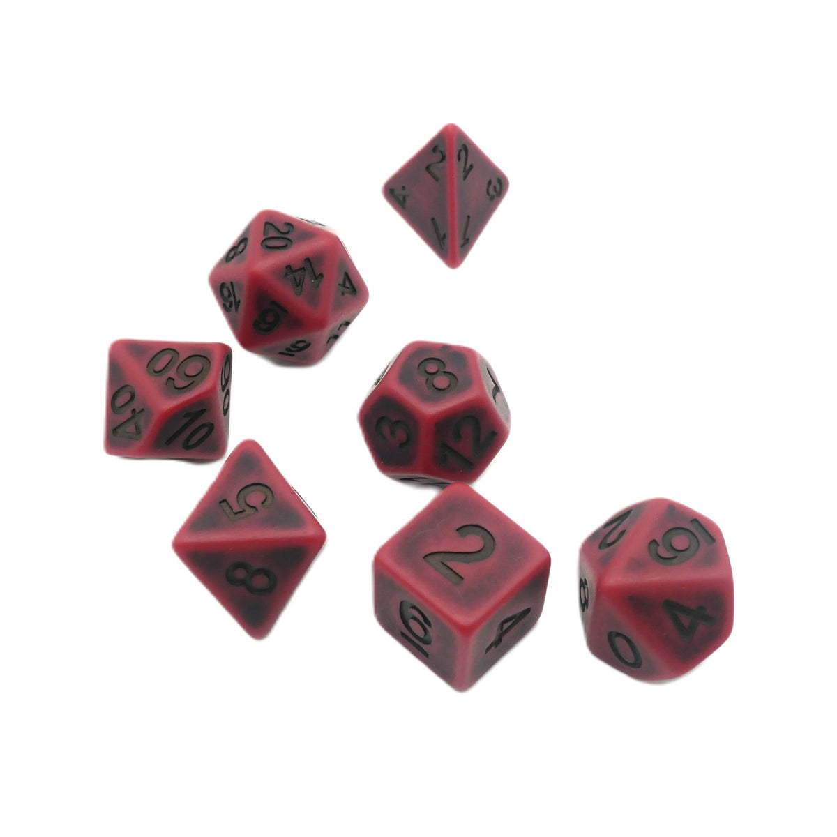 Ancient Blood 7-Piece RPG Dice Set