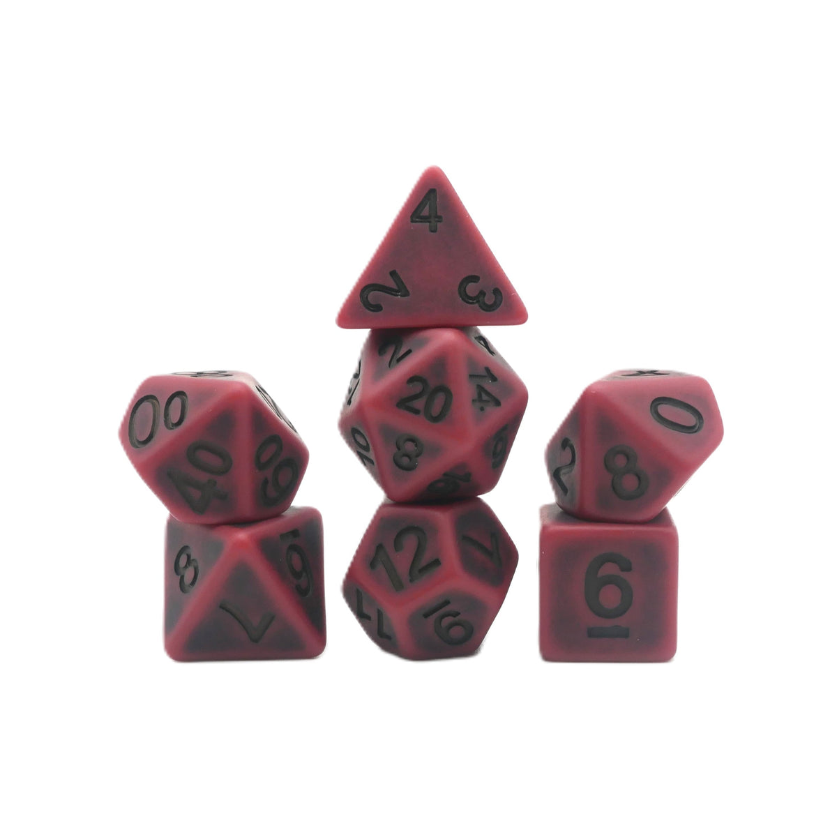 Ancient Blood 7-Piece RPG Dice Set