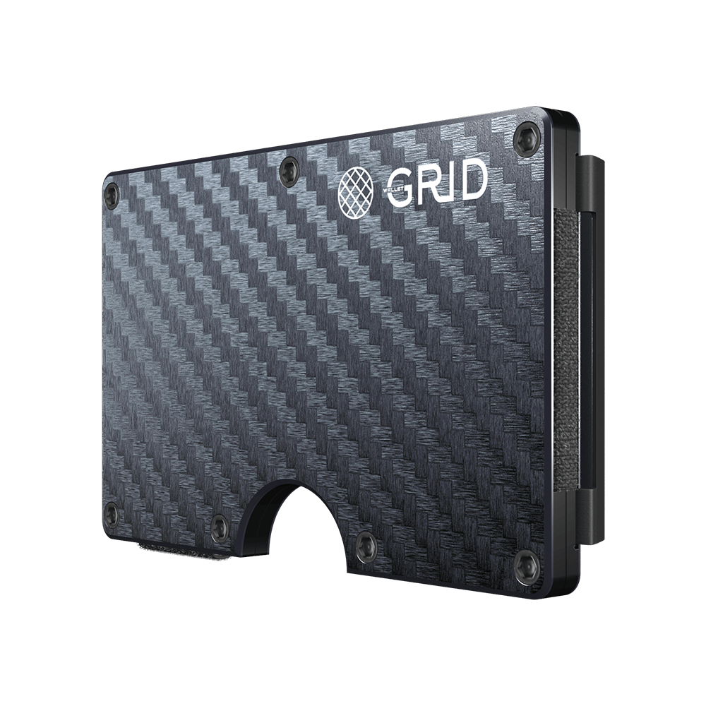 GRID Carbon Fiber RFID-Blocking Wallet