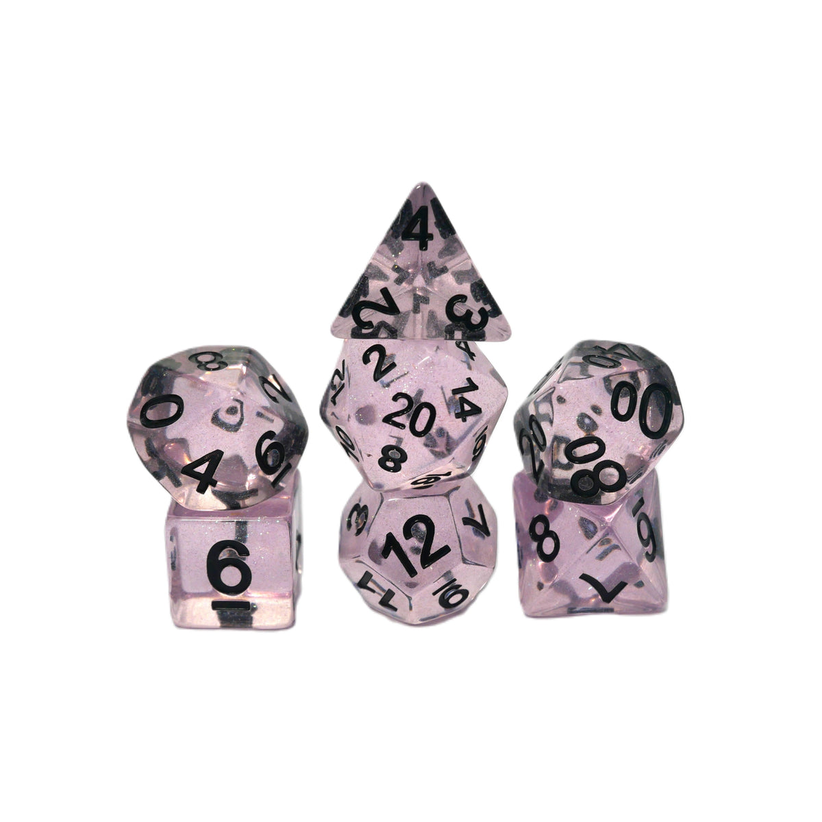 Frozen Blossom 7-Piece RPG Dice Set