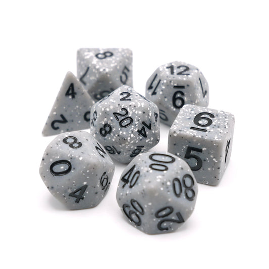 Granite Malphite 7-Piece RPG Dice Set