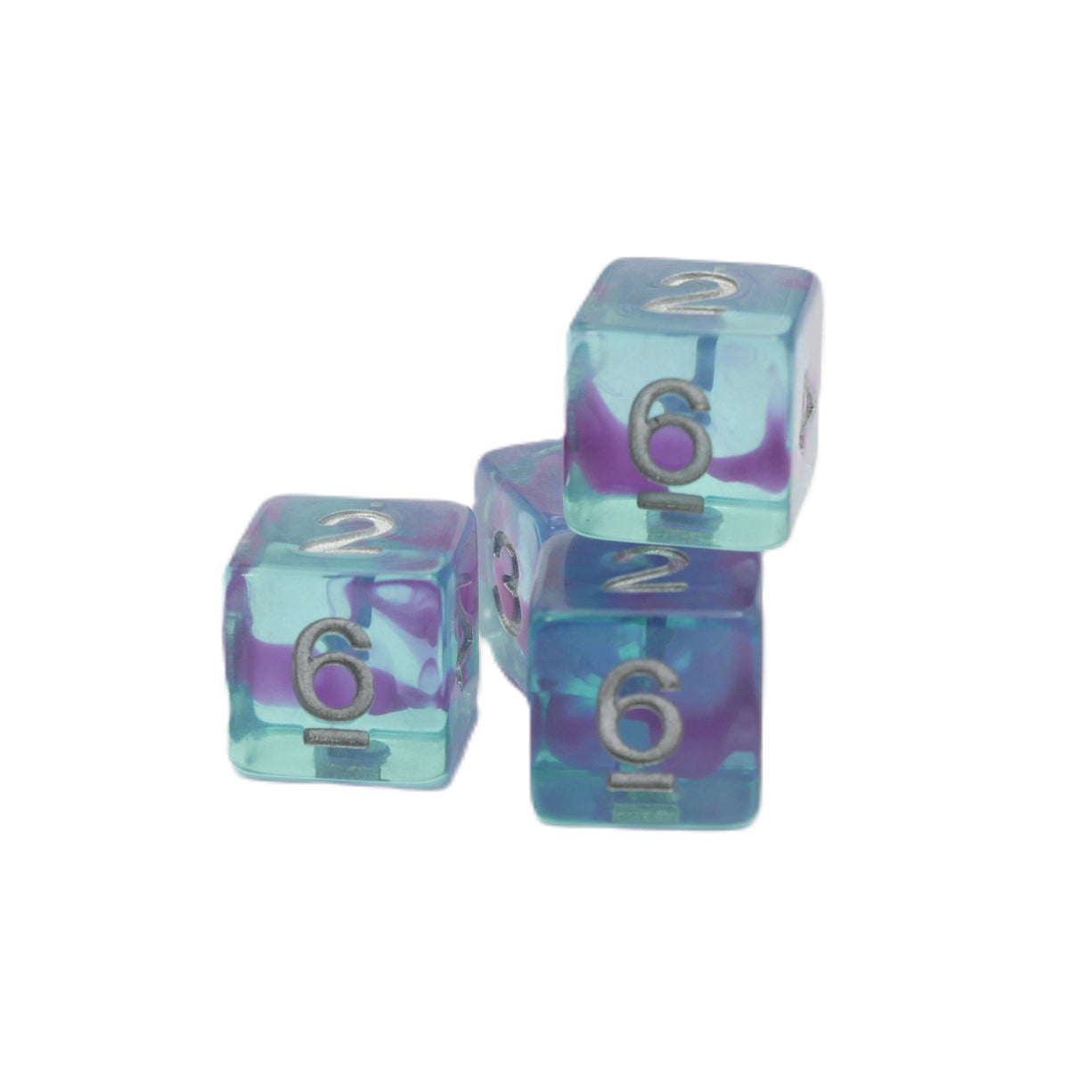 Jellyfish Essence 10d6 - DnD Dice Set | Acrylic RPG Gaming Dice — by D20 Collective