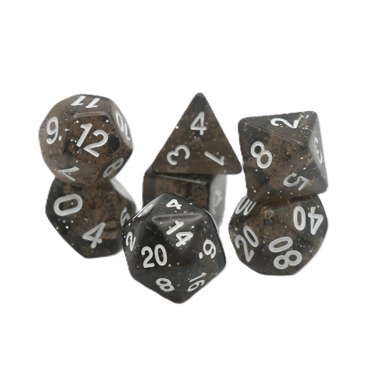 Essence of Licorice - 7 Piece DnD Dice Set | Acrylic RPG Gaming Dice