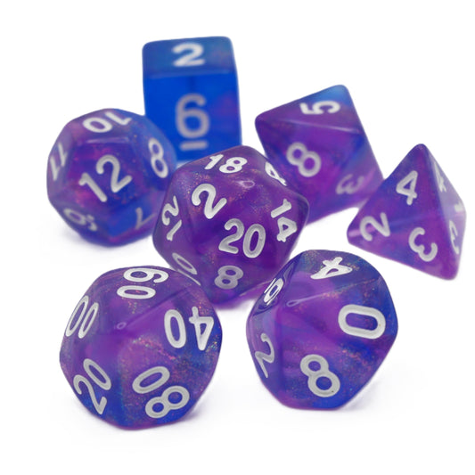 Liquid Karma - 7 Piece DnD Dice Set | Acrylic RPG Gaming Dice — by D20 Collective