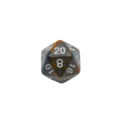 Mysterious Ink - 7 Piece DnD Dice Set | Acrylic RPG Gaming Dice — by D20 Collective