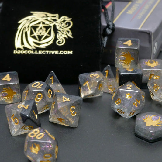 Mystery Stash - 7 Dice Set Bundle + 1 RPG Accessory — by D20 Collective
