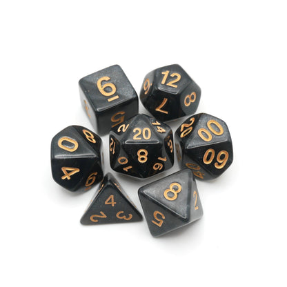Onix's Core - 7 Piece DnD Dice Set | Acrylic RPG Gaming Dice — by D20 Collective