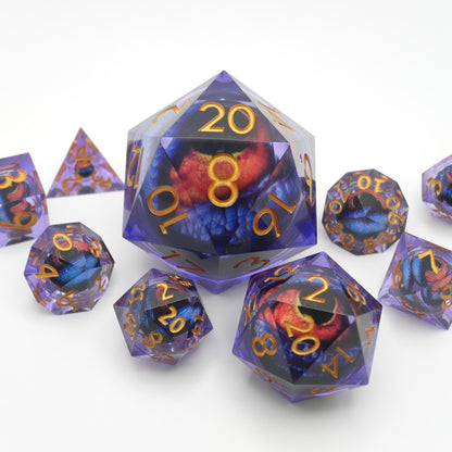 Owlbear's Eye - Giant D20 Moving Eye DnD Dice | Acrylic RPG Gaming Dice — by D20 Collective