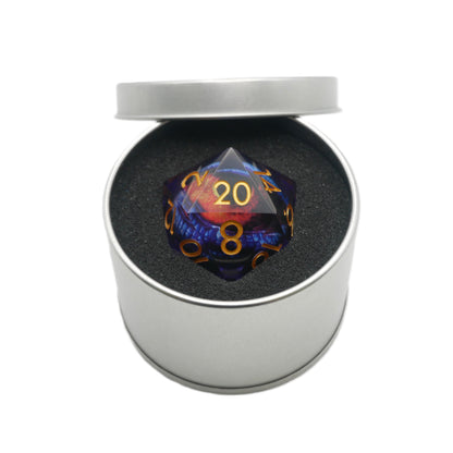 Owlbear's Eye - Giant D20 Moving Eye DnD Dice | Acrylic RPG Gaming Dice — by D20 Collective