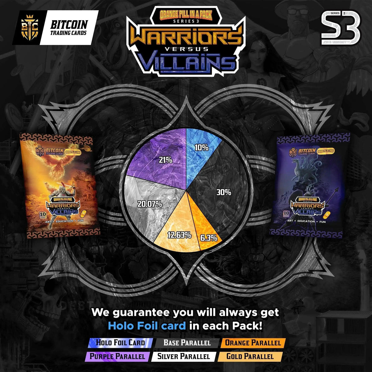 S3 Warriors vs Villains Booster Pack