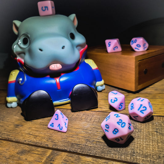 Cotton Candy - 7 Piece DnD Dice Set | Acrylic RPG Gaming Dice — by D20 Collective