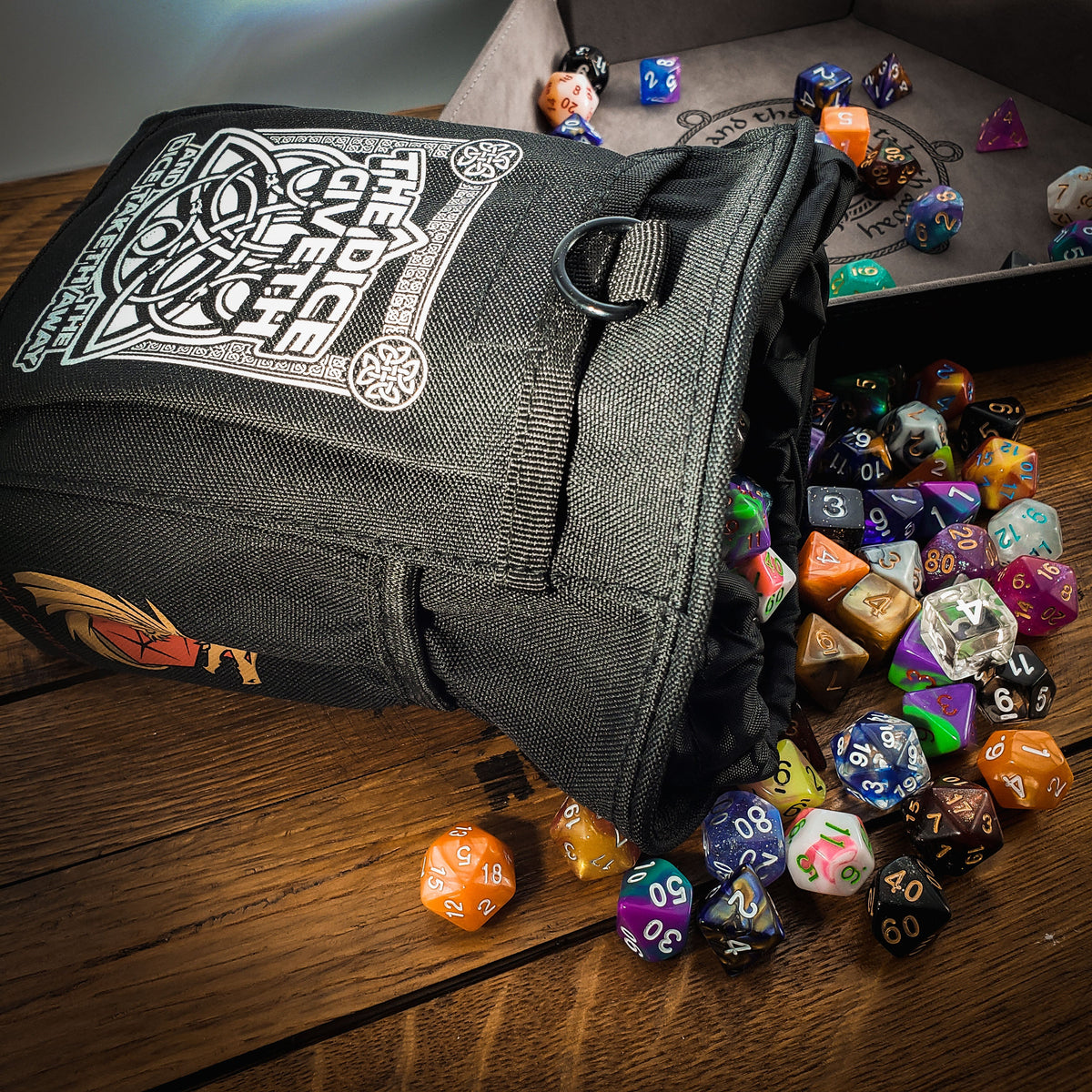 Dice Giveth and Taketh Deluxe Dice Bag — by D20 Collective