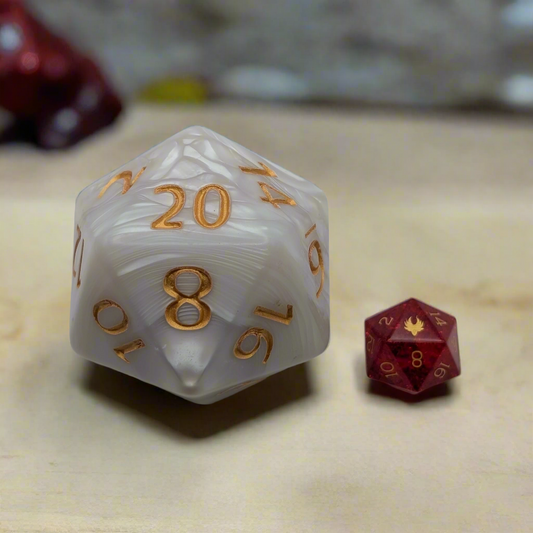 Chonk D20 - 55mm Titan sized D20 — by D20 Collective